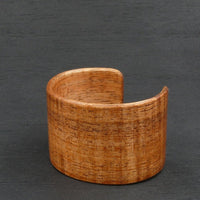 Tasmanian Fiddleback Blackwood Bangle, Wooden Bentwood Bracelet, Oiled Matt Finish - Made in Melbourne-Australia