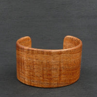 Tasmanian Fiddleback Blackwood Bangle, Wooden Bentwood Bracelet, Oiled Matt Finish - Made in Melbourne-Australia