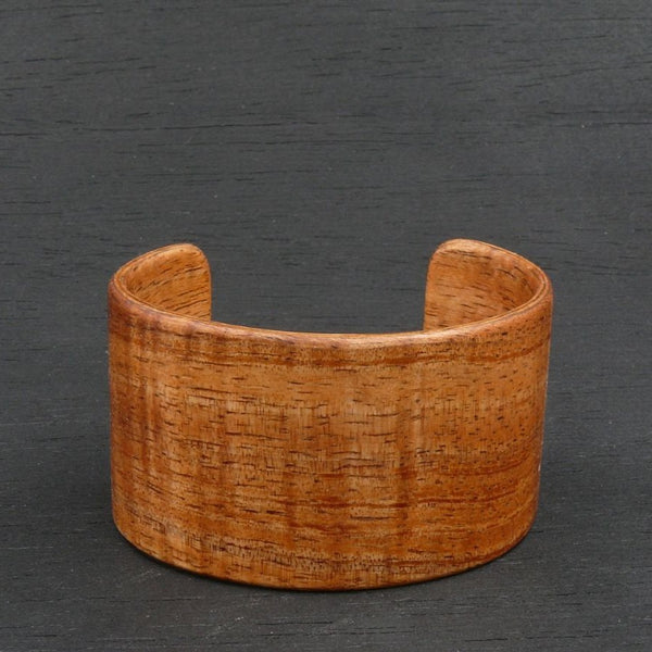 Tasmanian Fiddleback Blackwood Bangle, Wooden Bentwood Bracelet, Oiled Matt Finish - Made in Melbourne-Australia