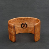 Tasmanian Fiddleback Blackwood Bangle, Wooden Bentwood Bracelet, Oiled Matt Finish - Made in Melbourne-Australia