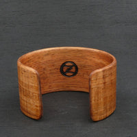 Tasmanian Fiddleback Blackwood Bangle, Wooden Bentwood Bracelet, Oiled Matt Finish - Made in Melbourne-Australia