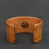 Tasmanian Fiddleback Blackwood Bangle, Wooden Bentwood Bracelet, Oiled Matt Finish - Made in Melbourne-Australia