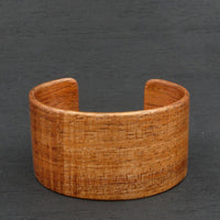 Tasmanian Fiddleback Blackwood Bangle, Wooden Bentwood Bracelet, Oiled Matt Finish - Made in Melbourne-Australia