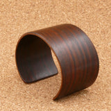 Indian Rosewood Bangle, Wooden Bentwood Bracelet-Cuff Made in Melbourne, Australia