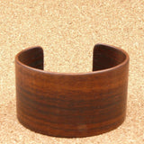 Indian Rosewood Bangle, Wooden Bentwood Bracelet-Cuff Made in Melbourne, Australia