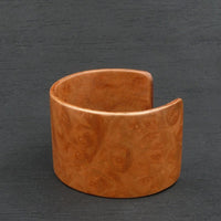 American Myrtle Bangle, Wooden Bentwood Bracelet, Cuff Glossy Lacquer Finish-Made in Melbourne- Australia