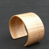 Wooden Bracelet Tasmanian Fiddleback Oak Cuff- Made in Melbourne Australia