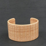 Wooden Bracelet Tasmanian Fiddleback Oak Cuff- Made in Melbourne Australia