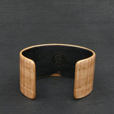 Wooden Bracelet Tasmanian Fiddleback Oak Cuff- Made in Melbourne Australia