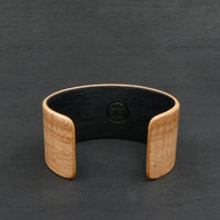 Wooden Bracelet Tasmanian Fiddleback Oak Cuff- Made in Melbourne Australia