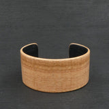 Wooden Bracelet Tasmanian Fiddleback Oak Cuff- Made in Melbourne Australia