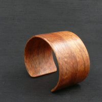 Wooden Bracelet-Tasmanian Birdseye Blackwood Bangle Cuff-Made in Melbourne Australia