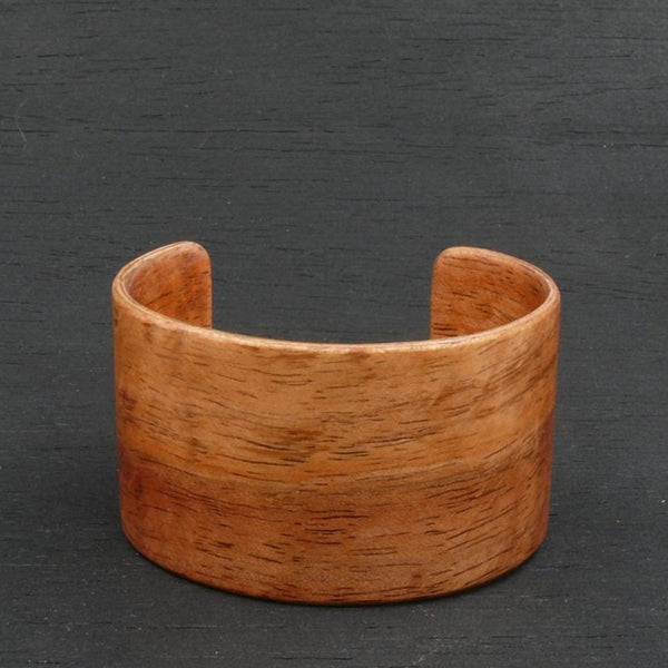 Wooden Bracelet-Tasmanian Birdseye Blackwood Bangle Cuff-Made in Melbourne Australia