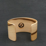 Wooden Bracelet-Tasmanian Blackheart Sassafras Bangle Cuff-Made in Melbourne Australia