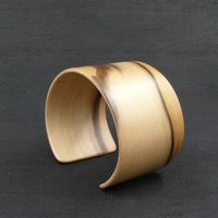 Wooden Bracelet-Tasmanian Blackheart Sassafras Bangle Cuff-Made in Melbourne Australia