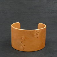 Wooden Bracelet-Tasmanian Birdseye Huon Pine Cuff-Made in Melbourne-Australia