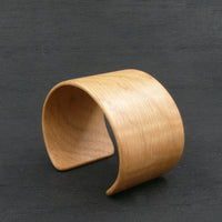 Fiddleback Oak Bangle, Wooden Bentwood Bracelet - Cuff Made in Melbourne- Australia