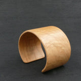 Fiddleback Oak Bangle, Wooden Bentwood Bracelet - Cuff Made in Melbourne- Australia