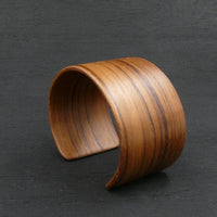 Teak Wooden Bracelet - Made in Melbourne Australia Cuff