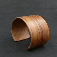 Teak Wooden Bracelet - Made in Melbourne Australia Cuff