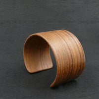 Teak Wooden Bracelet - Made in Melbourne Australia Cuff