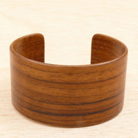 Wooden Bracelet Teak Made in Melbourne Australia Cuff