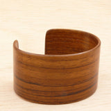 Wooden Bracelet Teak Made in Melbourne Australia Cuff