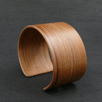 Teak Wooden Bracelet - Made in Melbourne Australia Cuff