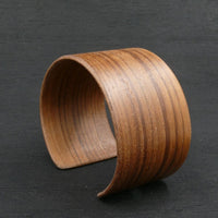 Teak Wooden Bracelet - Made in Melbourne Australia Cuff