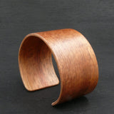 Tasmanian Birdseye Blackwood Bangle, Wooden Bentwood Bracelet - Cuff Made in Melbourne- Australia