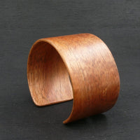 Tasmanian Birdseye Blackwood Bangle, Wooden Bentwood Bracelet - Cuff Made in Melbourne- Australia