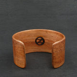 Tasmanian Birdseye Blackwood Bangle, Wooden Bentwood Bracelet - Cuff Made in Melbourne- Australia