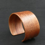 Tasmanian Birdseye Blackwood Bangle, Wooden Bentwood Bracelet - Cuff Made in Melbourne- Australia