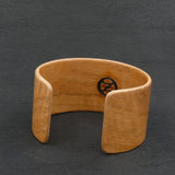 Oak Burl Bangle, Wooden Bentwood Bracelet - Cuff Made in Melbourne- Australia