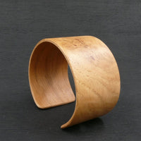 Oak Burl Bangle, Wooden Bentwood Bracelet - Cuff Made in Melbourne- Australia