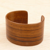 Wooden Bracelet Teak Made in Melbourne Australia Cuff