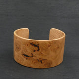 Oak Burl Bangle, Wooden Bentwood Bracelet - Cuff Made in Melbourne- Australia