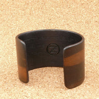 Macassar Ebony Bangle, Wooden Bentwood Bracelet-Cuff Made in Melbourne, Australia