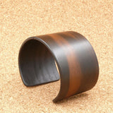 Macassar Ebony Bangle, Wooden Bentwood Bracelet-Cuff Made in Melbourne, Australia