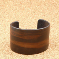 Macassar Ebony Bangle, Wooden Bentwood Bracelet-Cuff Made in Melbourne, Australia