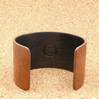 American Redwood Burl Bangle, Wooden Bentwood Bracelet-Cuff Made in Melbourne, Australia