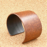 American Redwood Burl Bangle, Wooden Bentwood Bracelet-Cuff Made in Melbourne, Australia