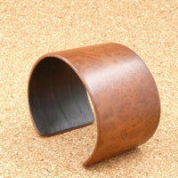 American Redwood Burl Bangle, Wooden Bentwood Bracelet-Cuff Made in Melbourne, Australia