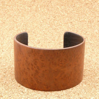 American Redwood Burl Bangle, Wooden Bentwood Bracelet-Cuff Made in Melbourne, Australia