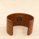 Wooden Bracelet Teak Made in Melbourne Australia Cuff