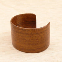 Wooden Bracelet Teak Made in Melbourne Australia Cuff