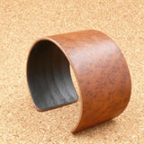 American Redwood Burl Bangle, Wooden Bentwood Bracelet-Cuff Made in Melbourne, Australia