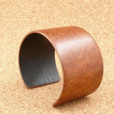 American Redwood Burl Bangle, Wooden Bentwood Bracelet-Cuff Made in Melbourne, Australia