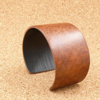 American Redwood Burl Bangle, Wooden Bentwood Bracelet-Cuff Made in Melbourne, Australia