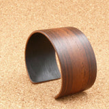 Rosewood Bangle, Wooden Bentwood Bracelet-Cuff Made in Melbourne, Australia